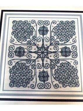 Blackwork Glamour Beaded Cross-Stitch Pattern Sixth Series Elizabethan Elegance